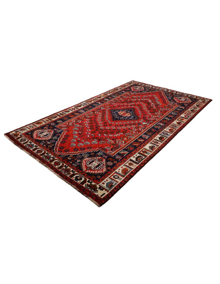 Rug Shiraz Persia maroon blue 165x277