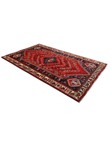 Rug Shiraz Persia maroon blue 165x277