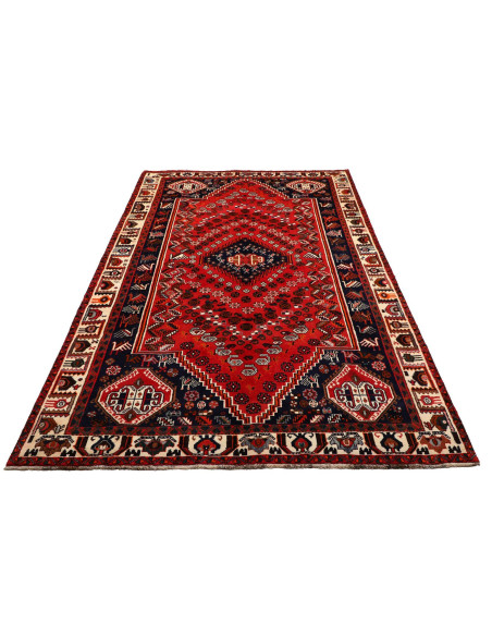 Rug Shiraz Persia maroon blue 165x277