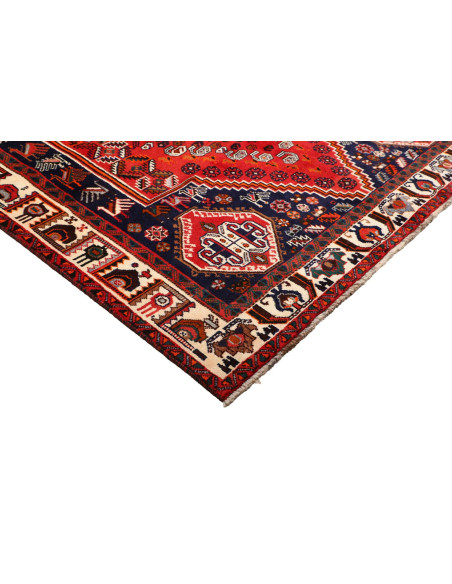 Rug Shiraz Persia maroon blue 165x277