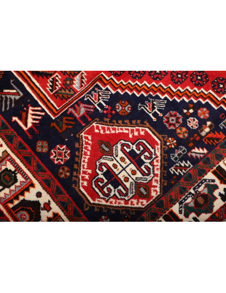 Rug Shiraz Persia maroon blue 165x277