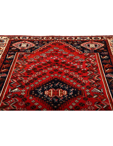 Rug Shiraz Persia maroon blue 165x277