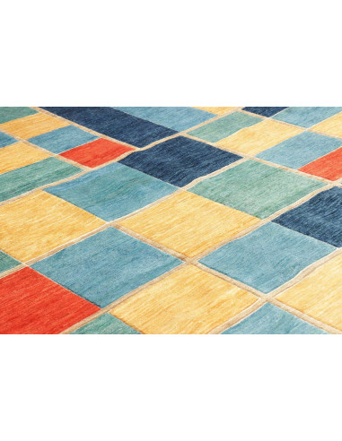 Rug Barjesta Pakistan 202x280 Blue Yellow Turqu