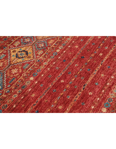 Rug Rubin Pakistan 99x145 Red Blue Gold Beige