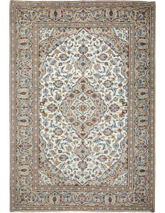 Kashan 202x295 Cm Kashan, Persia, Lana Cardata A Mano