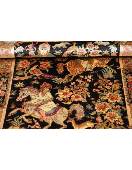 Ghom Seta 61x92 Cm Ghom Seta Persia 100% Seta
