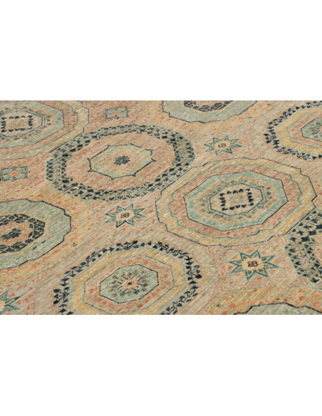 Rug Mamlouk Pakistan 123x179 Gray Beige Sky Blu