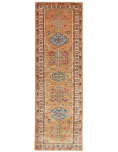 Tappeto Kazak Fine Pakistan 80x255 Oro Terracot