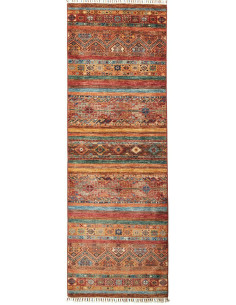 Rug Samarkand Pakistan red orange 82x242