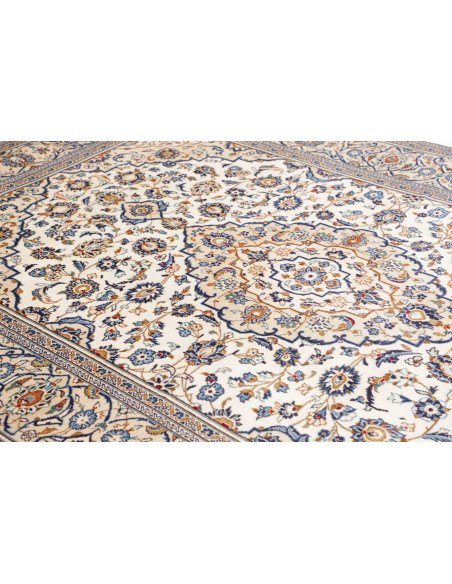 Kashan 202x303 Cm Kashan Persia Lana Cardata A Mano Cotone