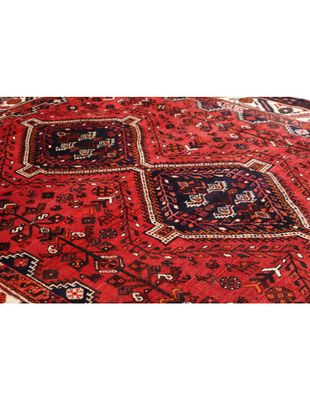 Shiraz 225x318 Cm Shiraz, Persia, Lana Cardata A Mano