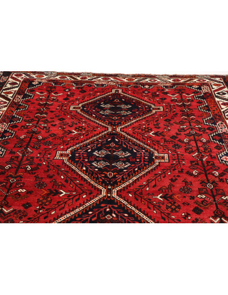 Shiraz 225x318 Cm Shiraz, Persia, Lana Cardata A Mano