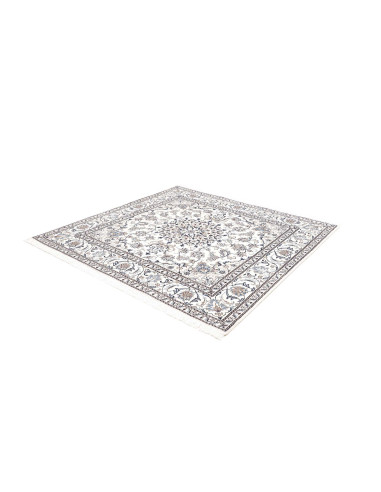 Tappeto Nain Kashmar Persia 200x198 Bianco Crem