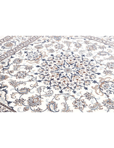 Tappeto Nain Kashmar Persia 200x198 Bianco Crem