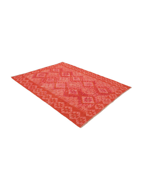 Rug Kilim Afghanistan 160x201 Coral Red Orange