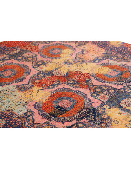 Rug Mamlouk Pakistan 200x299 Navy Blue Red Oran