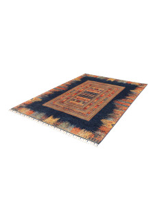 Tappeto Siva Pakistan 170x235 Blu Navy Arancio 2