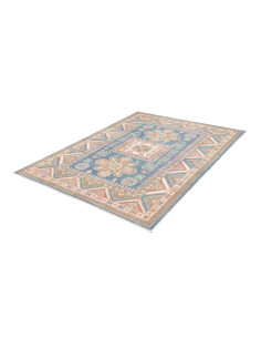 Tappeto Kazak Afghanistan 147x193 Blu Cielo Ter 2