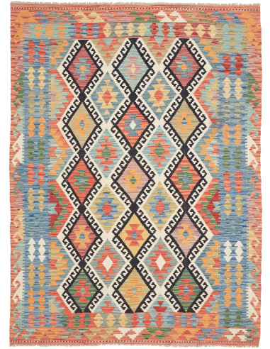 Kilim 174x235 Cm Kilim, Afghanistan, Hand-carded Wool warp: