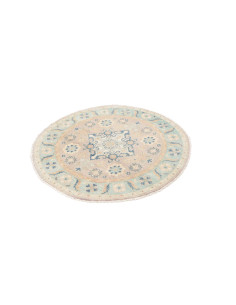Rug Kazak Afghanistan 99x99 Light Blue Beige 2