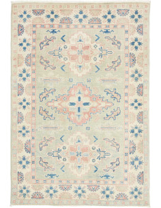 Rug Kazak Afghanistan 99x147 Sage Green Cream C