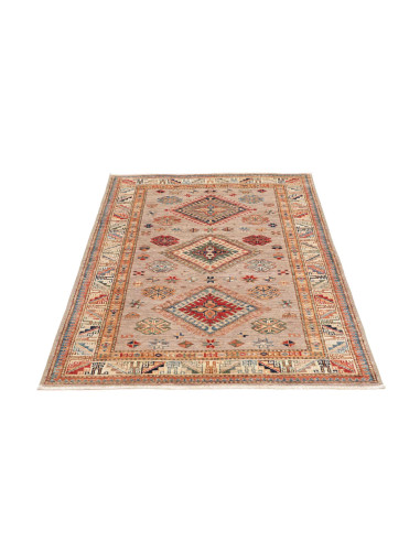 Hand Made Rug Kazak Fine Pakistan 101x148 Beige