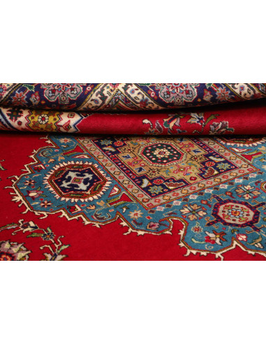 Tabriz 243x330 Cm Tabriz, Persia, Hand-carded Wool warp: