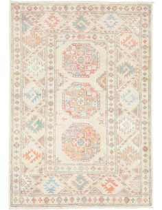 Tappeto Originale Kazak Afghanistan 84x119 Crem