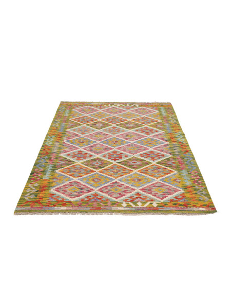 Hand Made Rug Kilim Afghanistan 124x190 Green M
