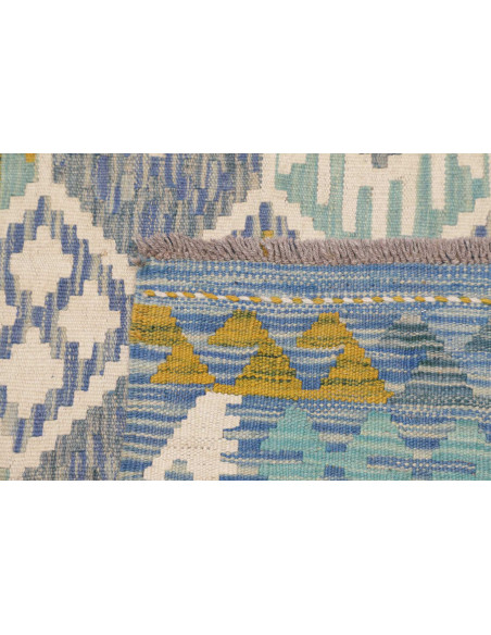 Tappeto Originale Kilim Afghanistan 127x188 Blu
