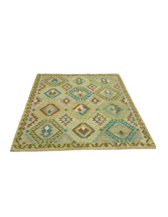 Hand Made Rug Kilim Afghanistan 131x186 Green T 2