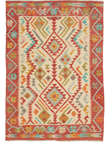 Hand Made Rug Kilim Afghanistan 123x175 Brick R