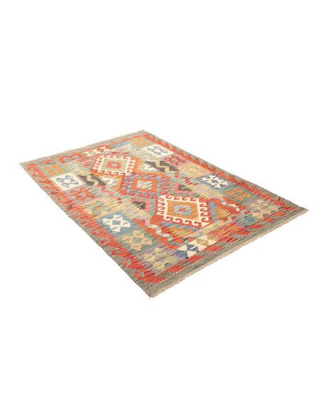 Hand Made Rug Kilim Afghanistan 124x175 Aqua Gr