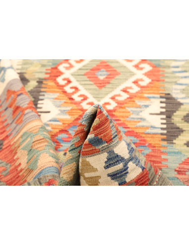 Hand Made Rug Kilim Afghanistan 124x175 Aqua Gr