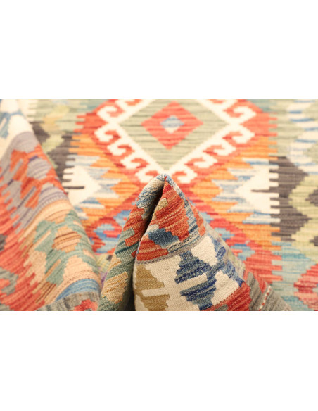 Hand Made Rug Kilim Afghanistan 124x175 Aqua Gr