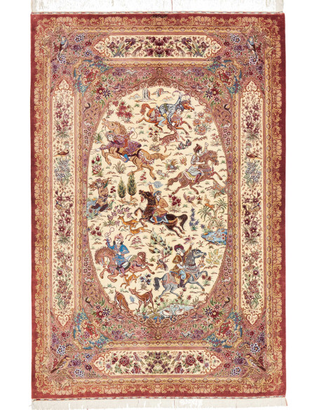 Ghom Seta 131x198 Cm Ghom Seta, Persia, 100% Seta,