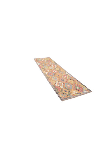 Hand Made Rug Kilim Afghanistan 82x299 Light Ye