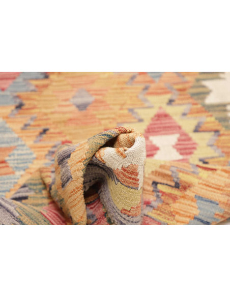 Hand Made Rug Kilim Afghanistan 82x299 Light Ye