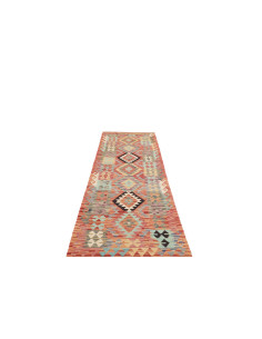 Hand Made Rug Kilim Afghanistan 85x304 Orange T 2