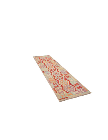 Hand Made Rug Kilim Afghanistan 79x290 Terracot