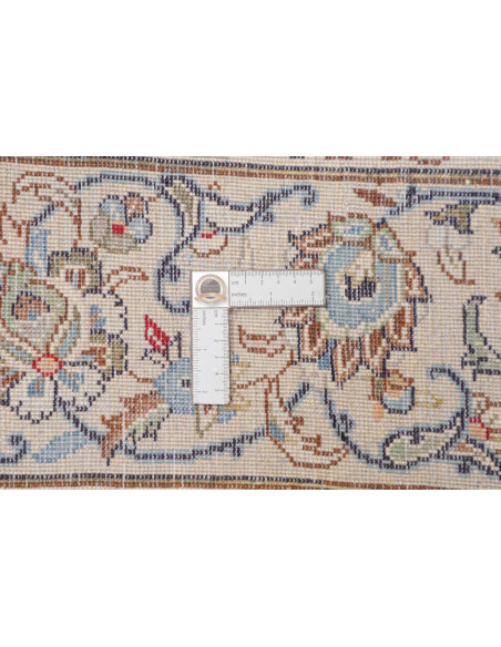 Hand Made Rug Kashan Persia 195x324 Ivory Blue