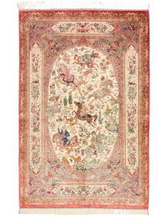 Ghom Seta 132x201 Cm Ghom Seta, Persia, 100% Seta ordito In