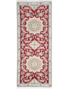 Nain 9la 80x200 Cm Nain 9la, Persia, Lana Cardata A Mano E