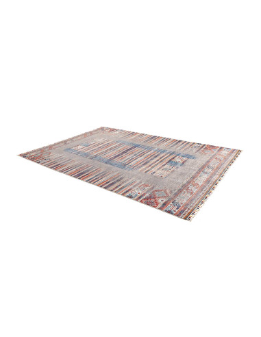 Rug Siva Pakistan 207x297 Gray Blue Orange Crea