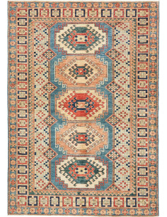 Kazak Fine 148x212 Cm Kazak Fine, Pakistan, Hand-carded Wool
