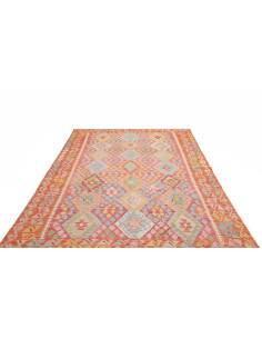 Kilim 204x288 Cm Kilim Afghanistan, Lana Cardata A Mano, 2
