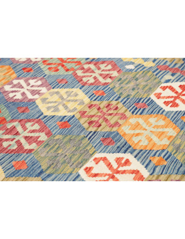 Kilim 206x298 Cm Kilim, Afghanistan, Hand-carded Wool warp: