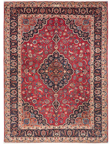 Mashad 240x332 Cm Mashad, Persia, Lana Cardata A Mano