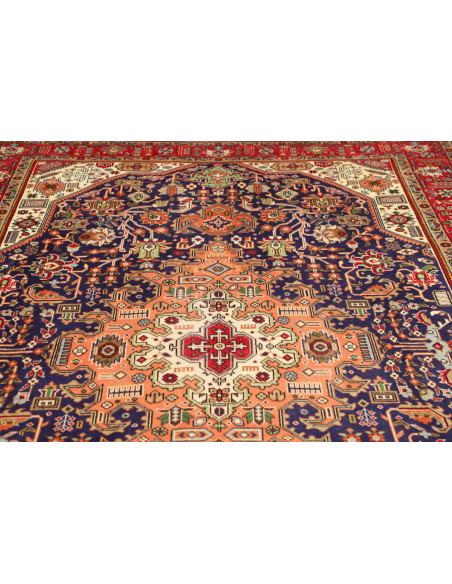 Tabriz 204x298 Cm Tabriz, Persia, Lana Cardata A Mano
