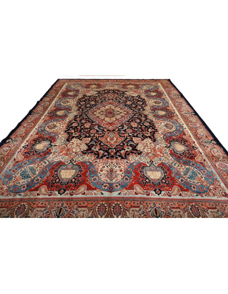 Rug Kashamr Zirkhaki Persia maroon blue 294x396